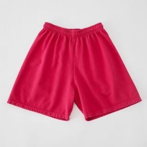 Urban renewal recycled red shorts